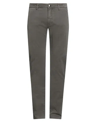 Barba Napoli Man Pants Charcoal Size 35 Cotton, Elastane In Multi