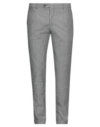Barba Napoli Man Pants Grey Size 36 Cotton, Elastane