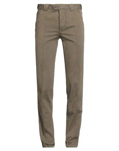 Barba Napoli Man Pants Khaki Size 33 Cotton, Elastane In Nude