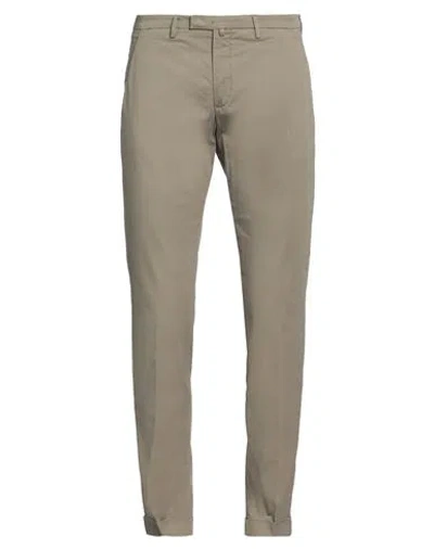 Barba Napoli Man Pants Khaki Size 40 Cotton, Elastane In Beige
