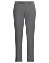 Barba Napoli Man Pants Lead Size 32 Polyester, Viscose, Elastane In Grey