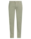 Barba Napoli Man Pants Military Green Size 35 Cotton, Elastane