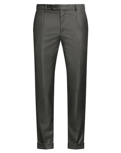 Barba Napoli Man Pants Military Green Size 38 Virgin Wool