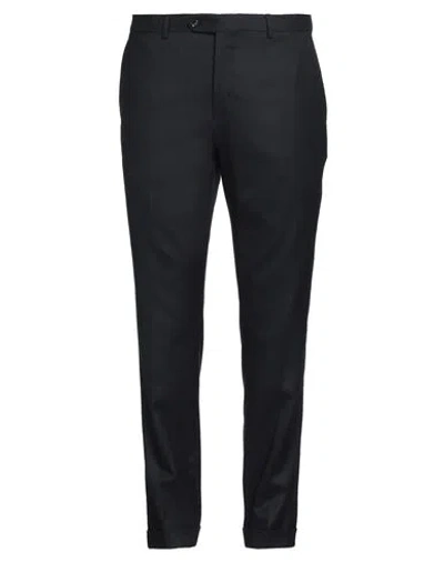 Barba Napoli Man Pants Navy Size 40 Polyester, Viscose, Elastane In Blue