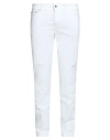 Barba Napoli Man Pants White Size 34 Cotton, Elastane In White