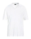 Barba Napoli Man Polo Shirt White Size 46 Linen