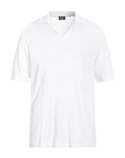 Barba Napoli Man Polo Shirt White Size 46 Linen