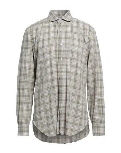 Barba Napoli Man Shirt Beige Size M Cotton