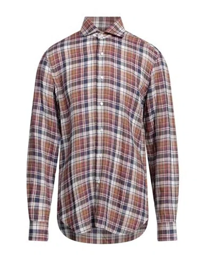 Barba Napoli Shirts In Brown