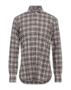 Barba Napoli Dandy Life Man Shirt Sand Size 16 Cotton In Beige