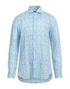 Barba Napoli Vintage Shirt Shirt In Blue