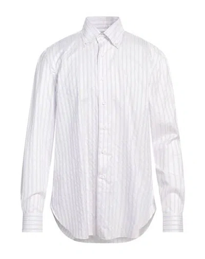 Barba Napoli Man Shirt Lilac Size 17 ½ Cotton In Purple