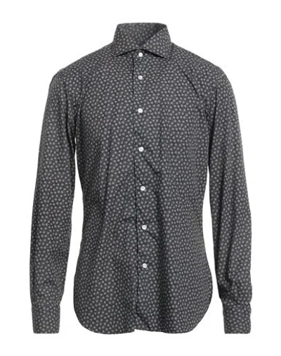Barba Napoli Man Shirt Midnight Blue Size 16 Cotton