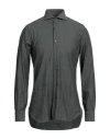 Barba Napoli Man Shirt Military Green Size 17 Cotton