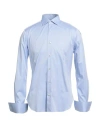Barba Napoli Man Shirt Sky Blue Size 15 Cotton