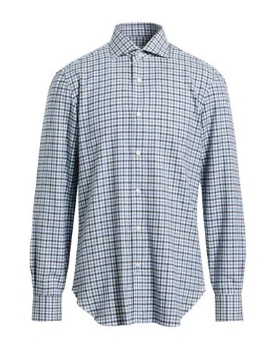 Barba Napoli Man Shirt Sky Blue Size 15 ¾ Cotton