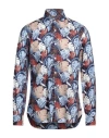 Barba Napoli Man Shirt Sky Blue Size 17 Cotton In Blue