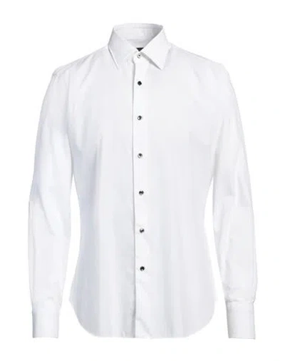 Barba Napoli Man Shirt White Size 15 ¾ Cotton