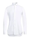 Barba Napoli Man Shirt White Size 17 ½ Cotton In White