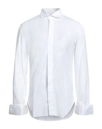 Barba Napoli Man Shirt White Size 17 ½ Cotton