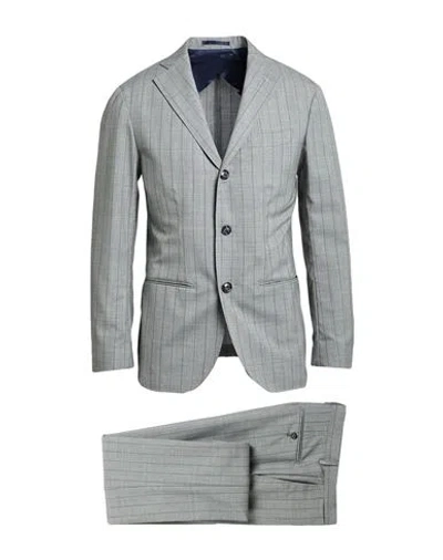 Barba Napoli Man Suit Grey Size 42 Virgin Wool In Gray