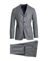 Barba Napoli Man Suit Grey Size 46 Virgin Wool In Multi