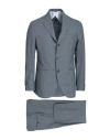 Barba Napoli Man Suit Lead Size 42 Virgin Wool In Grey