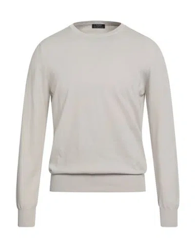 Barba Napoli Man Sweater Beige Size 42 Cotton In Gray