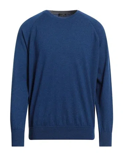 Barba Napoli Man Sweater Blue Size 44 Cashmere