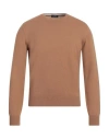 Barba Napoli Man Sweater Camel Size 36 Cashmere In Beige
