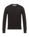 Barba Napoli Man Sweater Chocolate Brown Size 36 Virgin Wool In Black