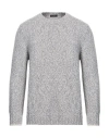 Barba Napoli Man Sweater Grey Size 46 Virgin Wool In Grey