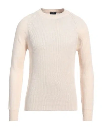 Barba Napoli Man Sweater Ivory Size 44 Linen, Cotton In White