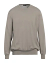 Barba Napoli Man Sweater Khaki Size 48 Cotton In Beige