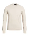Barba Napoli Man Sweater Light Grey Size 38 Cotton In White