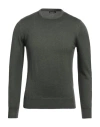 Barba Napoli Man Sweater Military Green Size 36 Virgin Wool