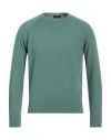 Barba Napoli Man Sweater Military Green Size 40 Cashmere In Green