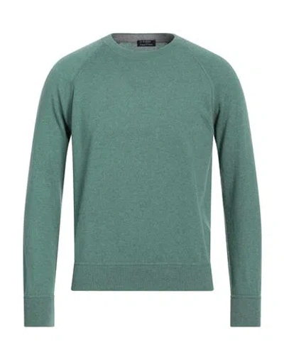 Barba Napoli Man Sweater Military Green Size 40 Cashmere