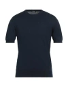 Barba Napoli Man Sweater Navy Size 46 Cotton In Blue
