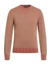 Barba Napoli Man Sweater Rust Size 40 Virgin Wool, Viscose, Cashmere