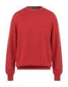 Barba Napoli Man Sweater Rust Size 50 Cashmere