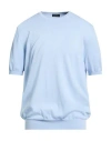 Barba Napoli Man Sweater Sky Blue Size 46 Cotton