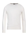Barba Napoli Man Sweater White Size 42 Cotton, Cashmere