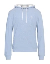 Barba Napoli Man Sweatshirt Light Blue Size 42 Cotton, Polyamide