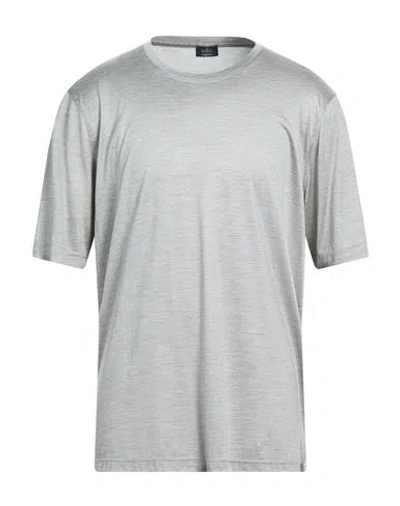 Barba Napoli Man T-shirt Light Grey Size 48 Silk In Gray