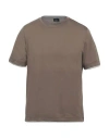Barba Napoli Man T-shirt Military Green Size 40 Cotton