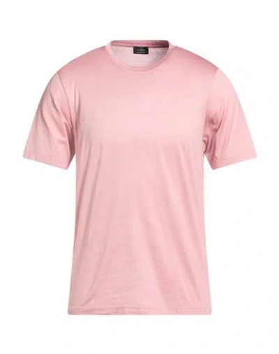 Barba Napoli Man T-shirt Pink Size 42 Cotton