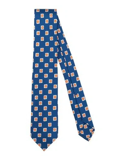 Barba Napoli Man Ties & Bow Ties Blue Size - Silk