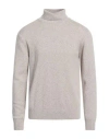 Barba Napoli Man Turtleneck Beige Size 48 Merino Wool, Viscose, Polyamide, Cashmere