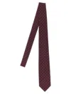 Barba Napoli Slim Pointed Tip Tie With Polka Dot Pattern In Brown